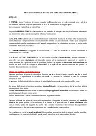 appunti di metodi di osservazione e valutazione del comportamento infantile