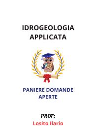Paniere Verificato di IDROGEOLOGIA APPLICATA, Losito Ilario, 2025 - RISPOSTE APERTE