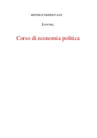 Corso di economia politica completo
