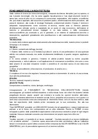 Appunti completi del semestre di Fondamenti della tecnologia dell'Architettura