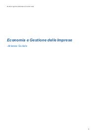 Economia e Gestione delle Imprese