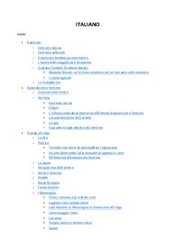 Indice Programma di Letteratura italiana 5° superiore