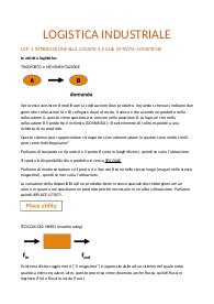Appunti di logistica industriale