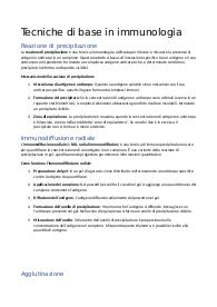 Tecniche di base in Immunologia