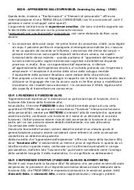 riassunto Apprendere dall'esperienza, Bion