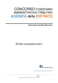 Concorso agenzia entrate - Diritto Amministrativo - riassunto Edises