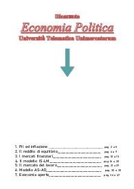 Riassunto - Economia Politica - Unimercatorum