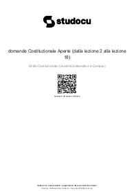 Paniere aperte DIRITTO COSTITUZIONALE prof. MAZZOLA ALESSANDRA e LADU MARCO AGGIORNATO 2025 fino a lez. 18
