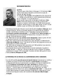 Giovanni Pascoli - Riassunto