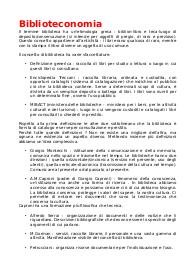 Introduzione alla biblioteconomia e alla ricerca bibliografica