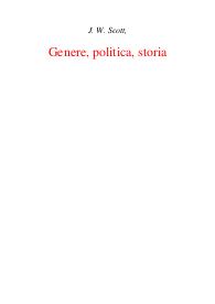 Genere, politica, storia - Joan W. Scott