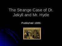 Mr Jeckill and Mr Hyde