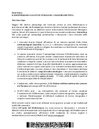 IL MEDITERRANEO E GLI STUDI ETNOLOGICI: UNA RETROSPETTIVA