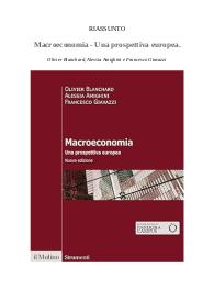 Riassunto completo del libro "Macroeconomia. Una prospettiva europea." di Blanchard, Amighini e Giavazzi.