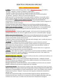 Appunti di Pedagogia Speciale