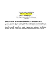 Paniere Risolto Quiz Lingua Inglese per Ingegneria Civile eCampus prof Wiesemayer