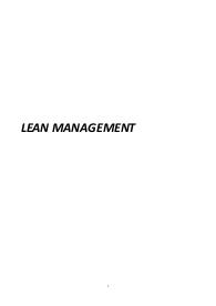 Appunti Lean Management (UNISI)