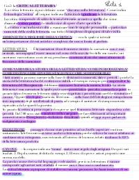 Appunti critica letteraria