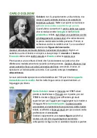 Carlo Goldoni e il teatro