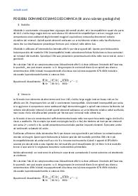 Risposte domande esame GEOCHIMICA