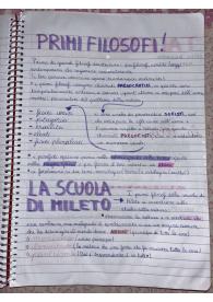appunti sulla prima filosofia e i primi filosofi:Talete,Anassimandro,Anassimene,Pitagora ed Eraclito