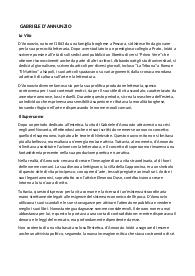 Letteratura-Gabriele D’Annunzio