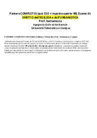 PANIERE COMPLETO 2025 Diritto Edilizia e Urbanistica Prof. Santamaria