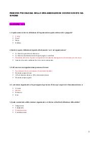PANIERE E TUTTE LE FUORI PAN PSICOLOGIA DELLE ORGANIZZAZIONI CICERO SVOLTO DA SIMONE