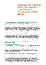 Risposte aperte psichiatria aggiornate 2023