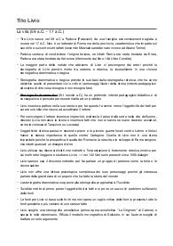 APPUNTI COMPLETI DI LETTERATURA LATINA - TITO LIVIO