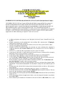 PANIERE NUOVO 2025 Filosofia del Diritto Prof. Ferro Facoltà Giurisprudenza