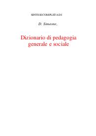 Dizionario di pedagogia generale e sociale