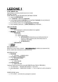 Appunti di BIOCHIMICA PRIMA PARTE