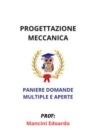 Paniere PROGETTAZIONE MECCANICA, Ecampus, 2025, Mancini Edoardo - MULTIPLE E APERTE