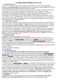 Appunti di storia, IL PRIMO CONFLITTO MONDIALE