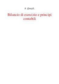 A. Quagli, Bilancio di esercizio e principi contabili