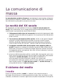 La comunicazione di massa (scienze umane)