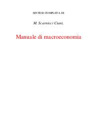 Manuale di macroeconomia