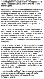 Appunti di letteratura italiana sulla poesia a silvia di leopardi