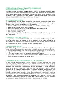 Regolazione genica e sviluppo embionale