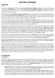 Giacomo Leopardi riassunto+appunti