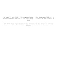 SICUREZZA DEGLI IMPIANTI ELETTRICI INDUSTRIALI E CIVILI