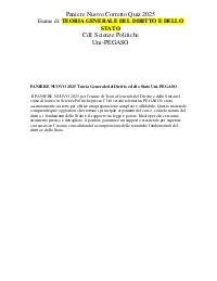 PANIERE NUOVO 2025 Teoria Generale del Diritto e dello Stato Uni-PEGASO