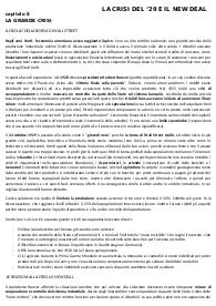 La crisi del '29 e il New Deal