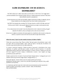 riassunto slow journalism