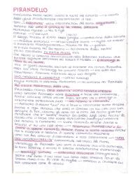 riassunto pirandello per la maturità