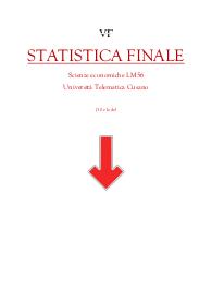 STATISTICA FINALE - Scienze economiche LM56 - Cusano