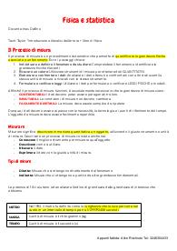 Riassunto del libro "introduzione all'analisi dell'errore" Zanichelli