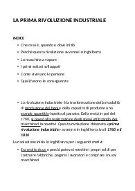 La prima rivoluzione industriale