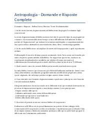 Risposte domande aperte Antropologia